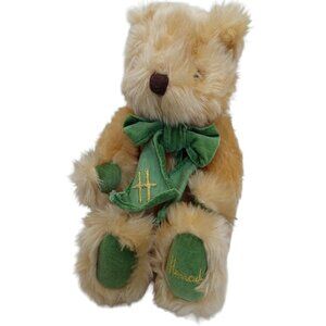 Harrods Ten Teddies Anniversary 1995 Sitting Teddy Bear Plush Tan Brown